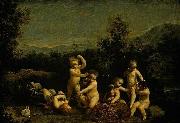 Giuseppe Maria Crespi Cupids Frollicking oil on canvas